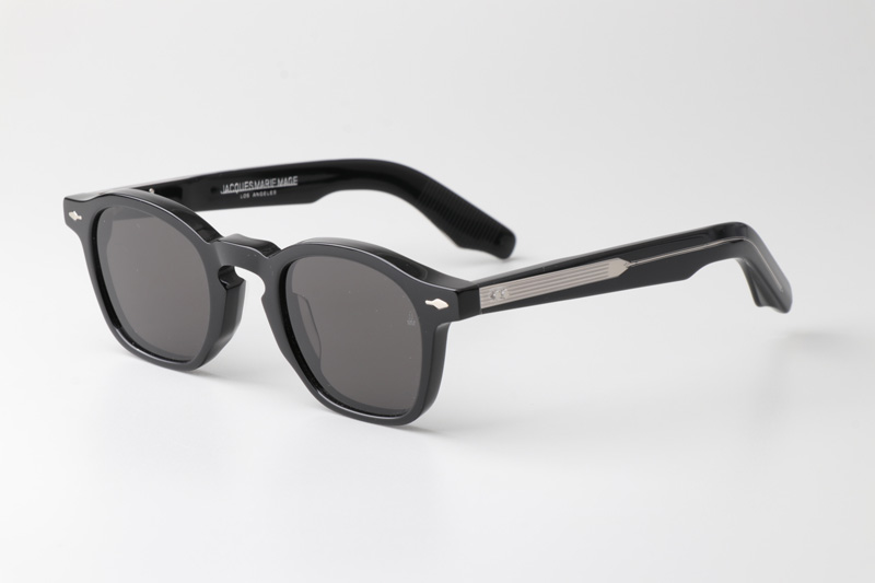 Zephirin Sunglasses Black Silver Gray